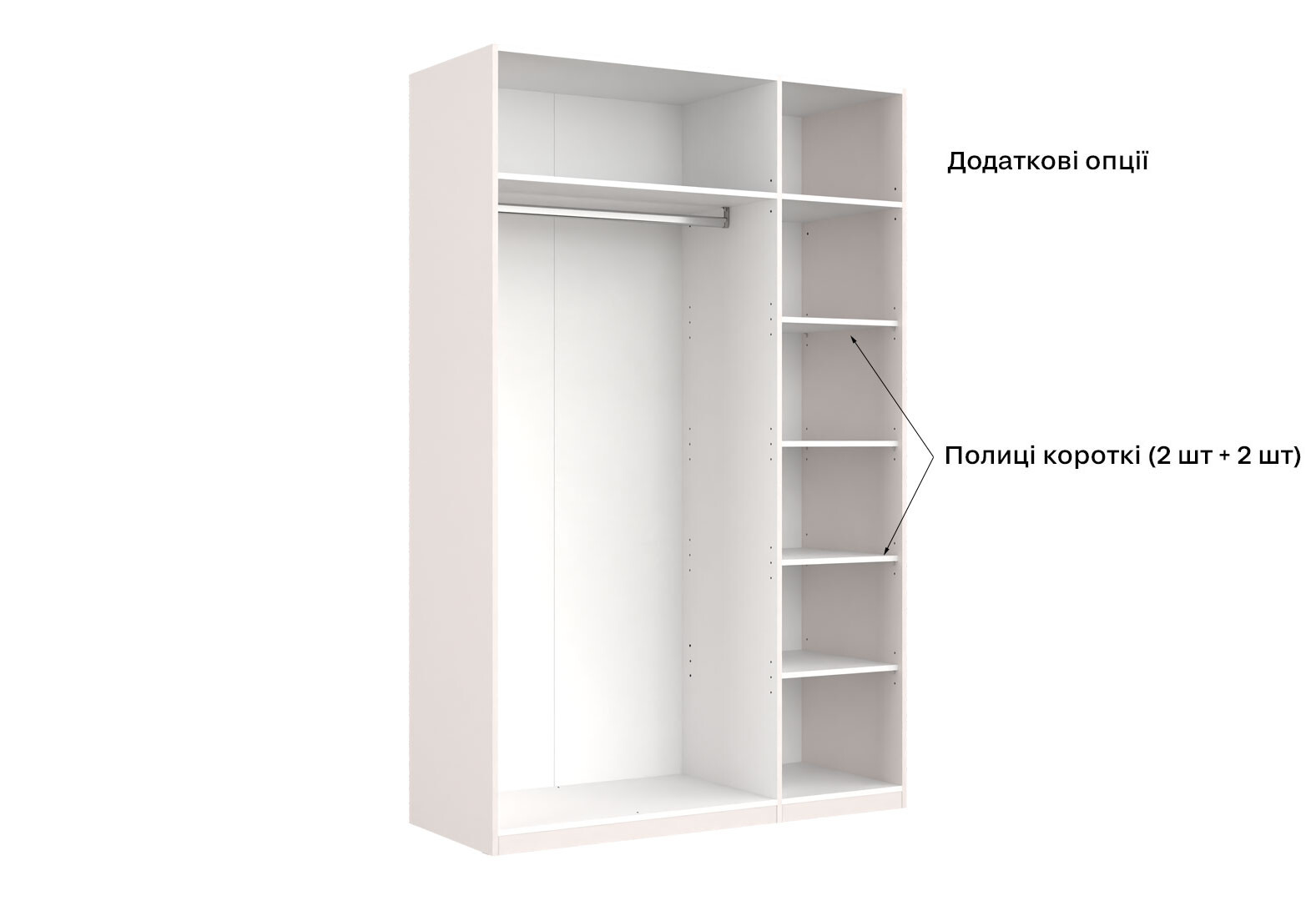 Фото 10 - Шкаф МироМарк Лили / Lily 3-дверный 134 см, глянец кашемир, серия Н