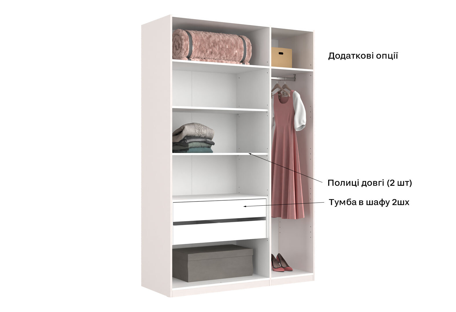 Фото 17 - Шкаф МироМарк Лили / Lily 3-дверный 134 см, глянец кашемир, серия Н