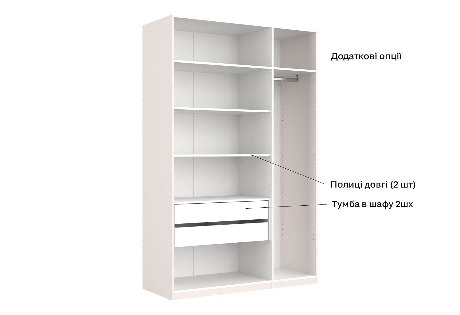 Фото 16 - Шкаф МироМарк Лили / Lily 3-дверный 134 см, глянец кашемир, серия Н