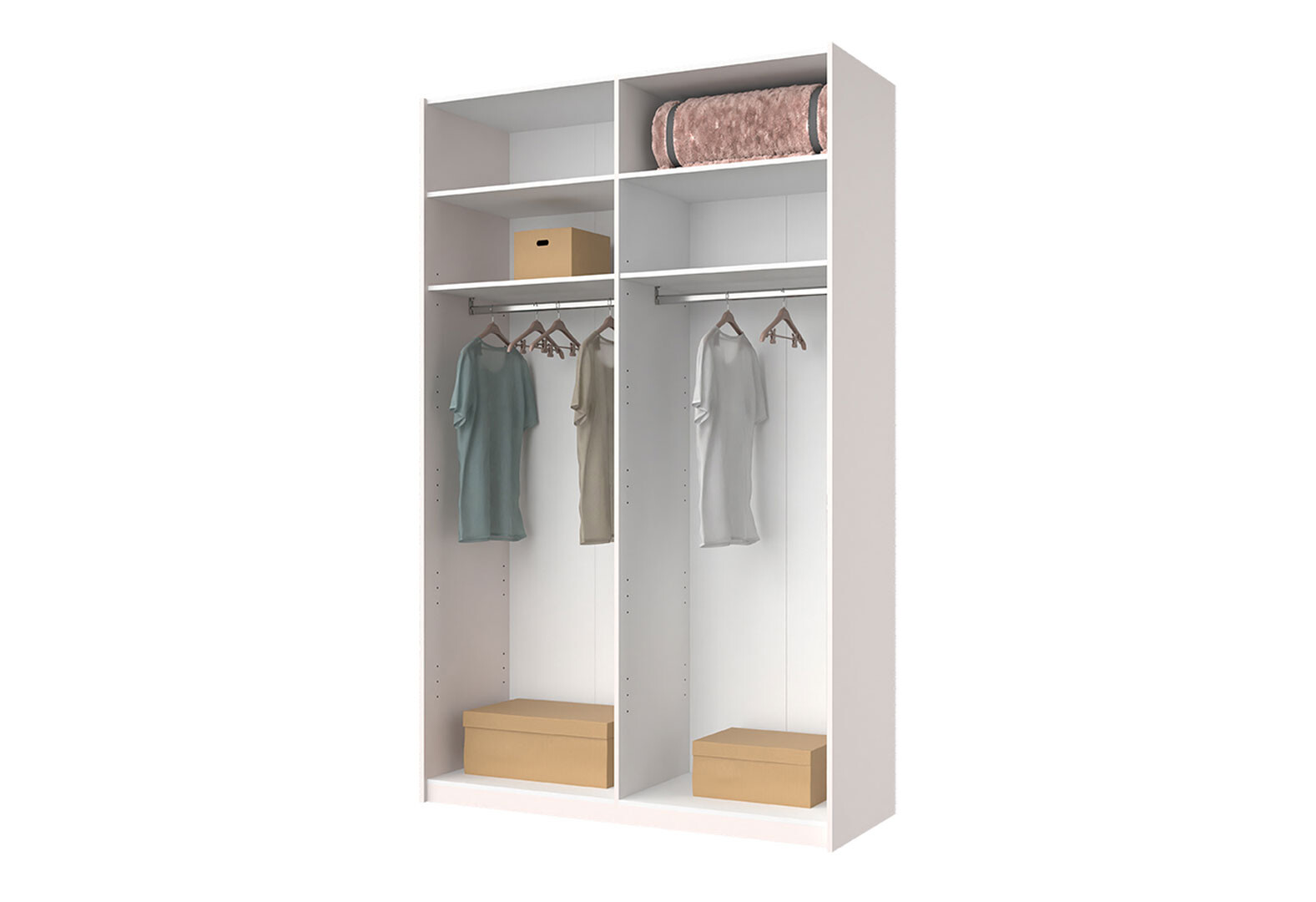 Фото 3 - Шкаф-купе MiroMark Лили / Lily с зеркалом 2-дверный 150х240 см, глянец кашемир, серия Н