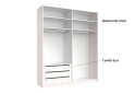 Фото 17 - Шкаф-купе MiroMark Лили / Lily 2-дверный 200х240 см, глянец кашемир, серия Н