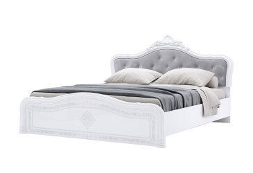 Image Кровать MiroMark Луиза Люкс (без вклада) с короной 180х200 см, белая