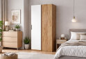 Image 2 - Шафа MiroMark Асті 1-дверна Кут 90° 100 см, Дуб крафт / Білий, серія Н
