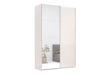 Фото Шкаф-купе MiroMark Лили / Lily с зеркалом 2-дверный 150х240 см, глянец кашемир, серия Н