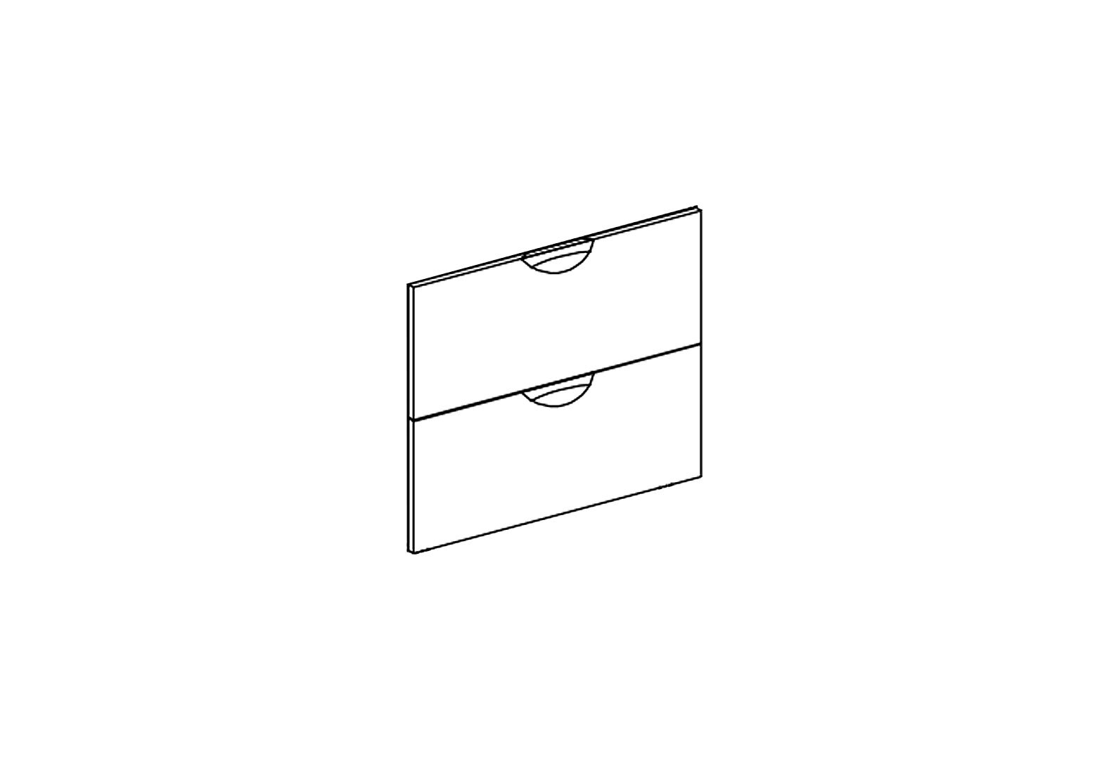 Фото 1 - Фасад Н 80 Ш (+ВШ) Favorit Адель Люкс Світ Меблів