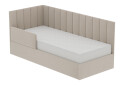 Фото 4 - Ліжко-подіум Vika Перлина New 90х200 см підйомне з бортиком, без матрацу, збірка ліва, бежеве (Zenit 26)