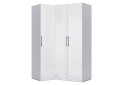 Фото 1 - Шафа MiroMark Фемілі кутова 3-дверна 100х148 см Біла, серія Н