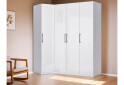 Фото 3 - Шкаф МироМарк Фемили угловая 4-дверная 100х192 см Белый, серия Н