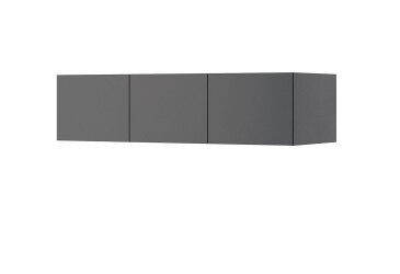 Фото Антресоль МироМарк Doni / Дони 3дв 134.4 см, графит