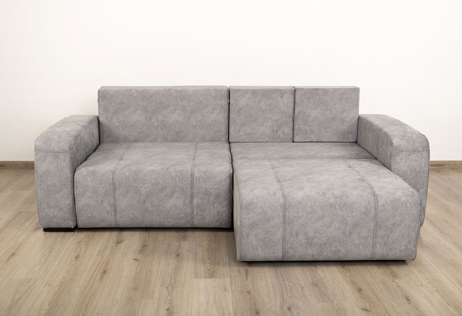 Фото 12 - Диван Элегант Бенефит 86 Валенсия 252x112 см, серый