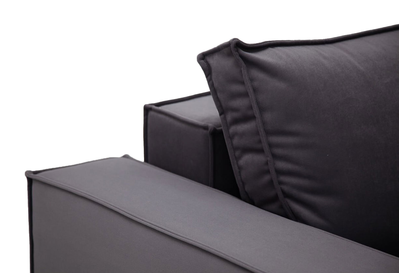 Фото 9 - М'який куточок Kredens furniture Фрейм 252х169 см, тканина сіра