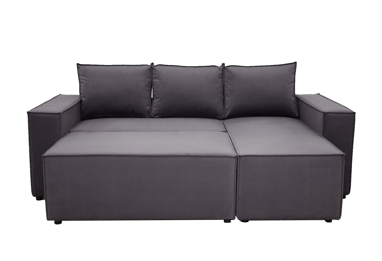 Фото 5 - М'який куточок Kredens furniture Фрейм 252х169 см, тканина сіра