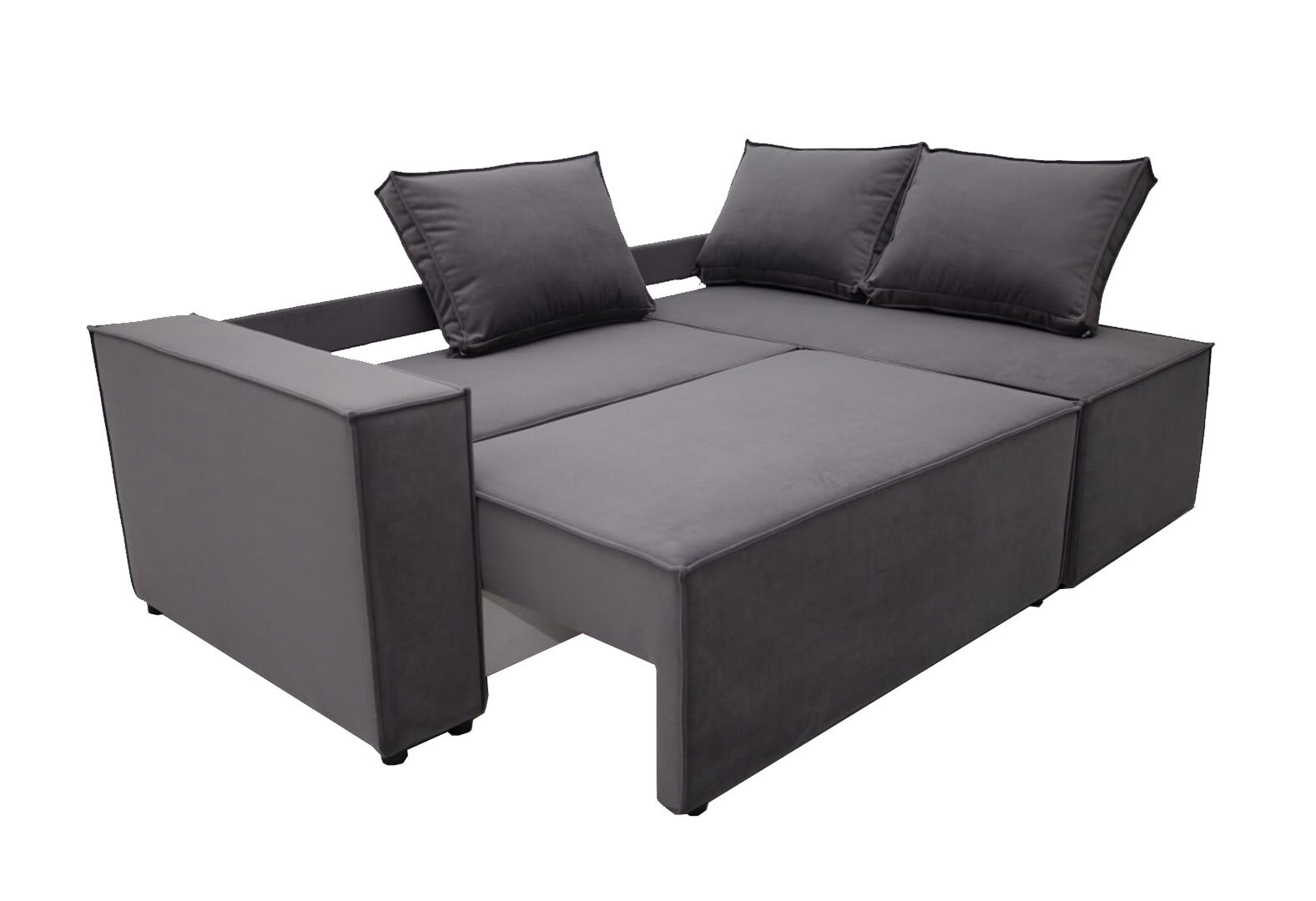Фото 7 - М'який куточок Kredens furniture Фрейм 252х169 см, тканина сіра