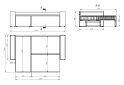Image 17 - М'який куточок Kredens furniture Фрейм 252х169 см, тканина сіра