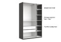 Изображение 9 - Шкаф МироМарк Doni / Доні 3-хдверный 134 см, графит серия Н
