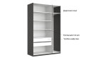 Изображение 13 - Шкаф МироМарк Doni / Доні 3-хдверный 134 см, графит серия Н