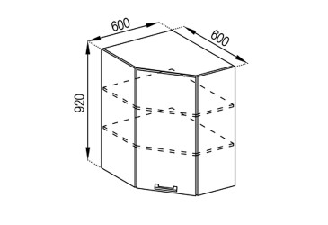 Фото В 60x60 (h-920) Марта Лак Svit Mebliv