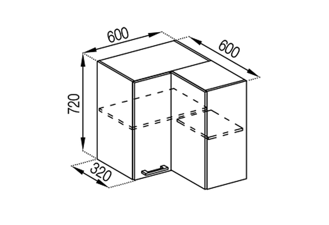 Фото В 60x60 угол прямой Марта Svit Mebliv