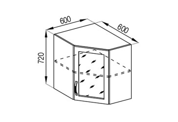 Фото В 60x60Ск Оля Svit Mebliv