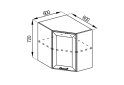 Image 1 - В 60x60 (фасад МДФ) Марго Svit Mebliv