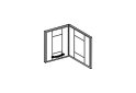 Image 1 - Фасад А 60x60 угол прямой (320) Доминика Svit Mebliv