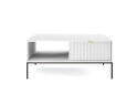 Image 2 - Стол журнальный Perfect Home Нова / Nova 104х68 см, белый, черные ножки