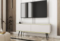 Изображение 2 - Тумба под ТВ Perfect Home Оро / Oro с 2 дверками 135 см, белый, черные ножки
