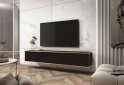 Image 2 - Тумба під ТВ Perfect Home Оро / Oro навісна з 3 дверками 175 см, чорний