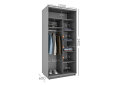 Image 4 - Шкаф-купе Garant Практик №3 2-дверный с зеркалами 100 см, графит серый