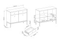 Изображение 6 - Комод Perfect Home Моно / Mono 2-дверный с 2 ящиками 104 см, беж песочный, золотые ножки