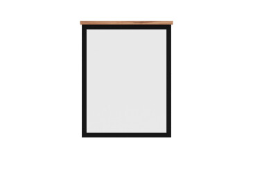 Фото Зеркало Гербор Чос 62 см, дуб тахо/черный