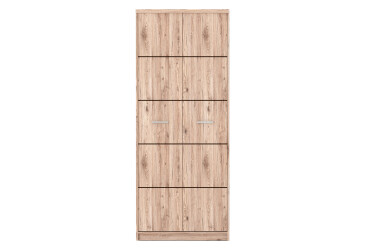 Фото Шкаф Гербор Шанталь 2-дверный 80 см, дуб сан-ремо светлый