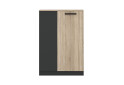 Фото 1 - Комод Gerbor холдинг Офис Нью высокий с 2 дверцами 80 см, антрацит/дуб сонома