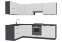 Фото 3 - Кухня Вип-Мастер Флэт Люкс 1.6х2.6, антрацит / белый мат