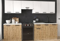 Image 2 - Кухня Марта / Ника New 2.6 Креденс Фениче, верх - белый снег, низ - тахо