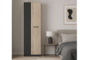 Фото 2 - Шафа Гербор Офіс Нью 2-дверна 80 см, антрацит / дуб сонома
