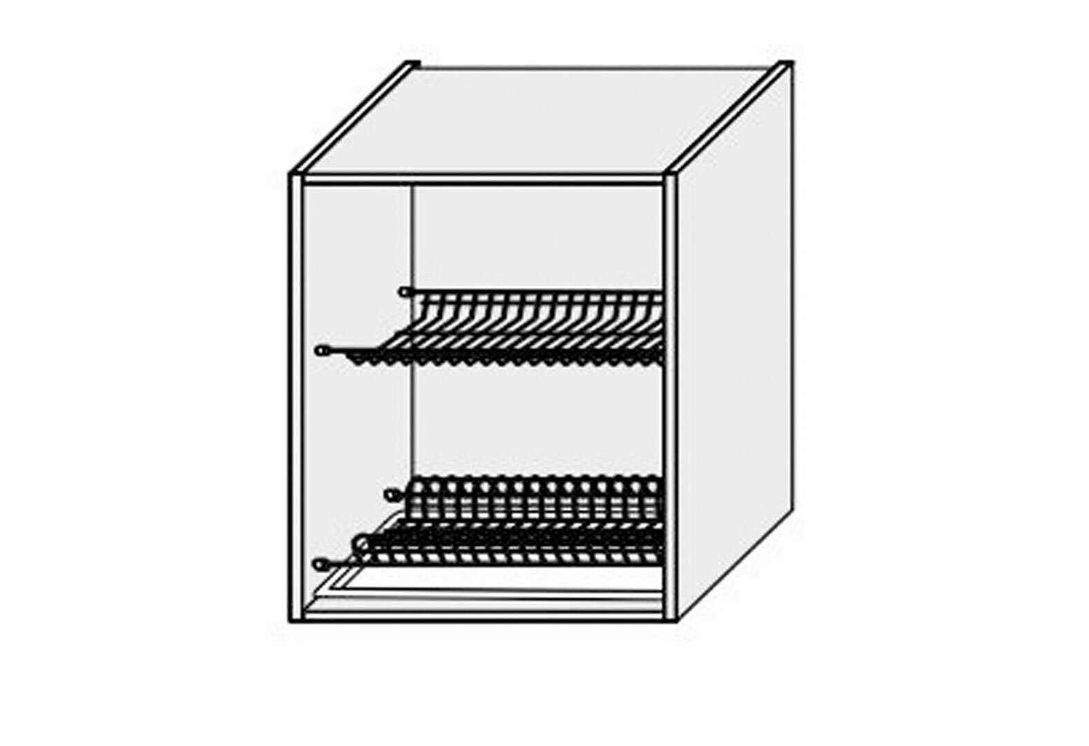 Фото 1 - Корпус 60В 1дв Сушка Pro Blum+Rejs 720мм MiroMark