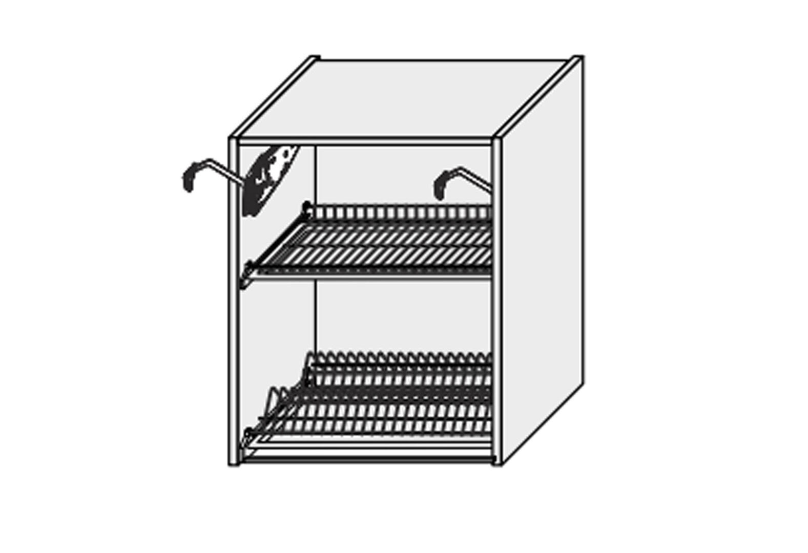 Фото 1 - Корпус 60В 2дв Сушка Aventos Pro Blum+Rejs 720мм МироМарк