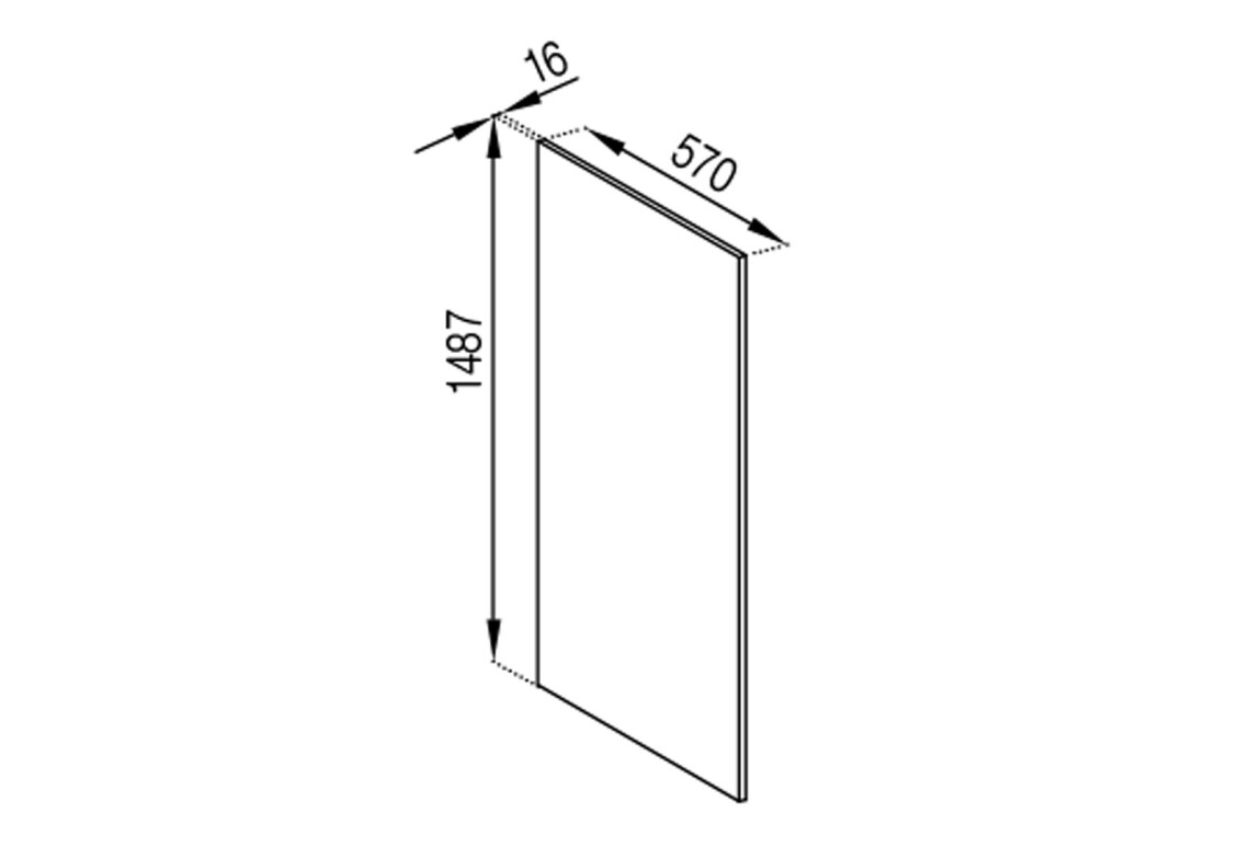 Фото П панель внутренняя (h-920) до ст-цы 28 мм Марта Лак Svit Mebliv