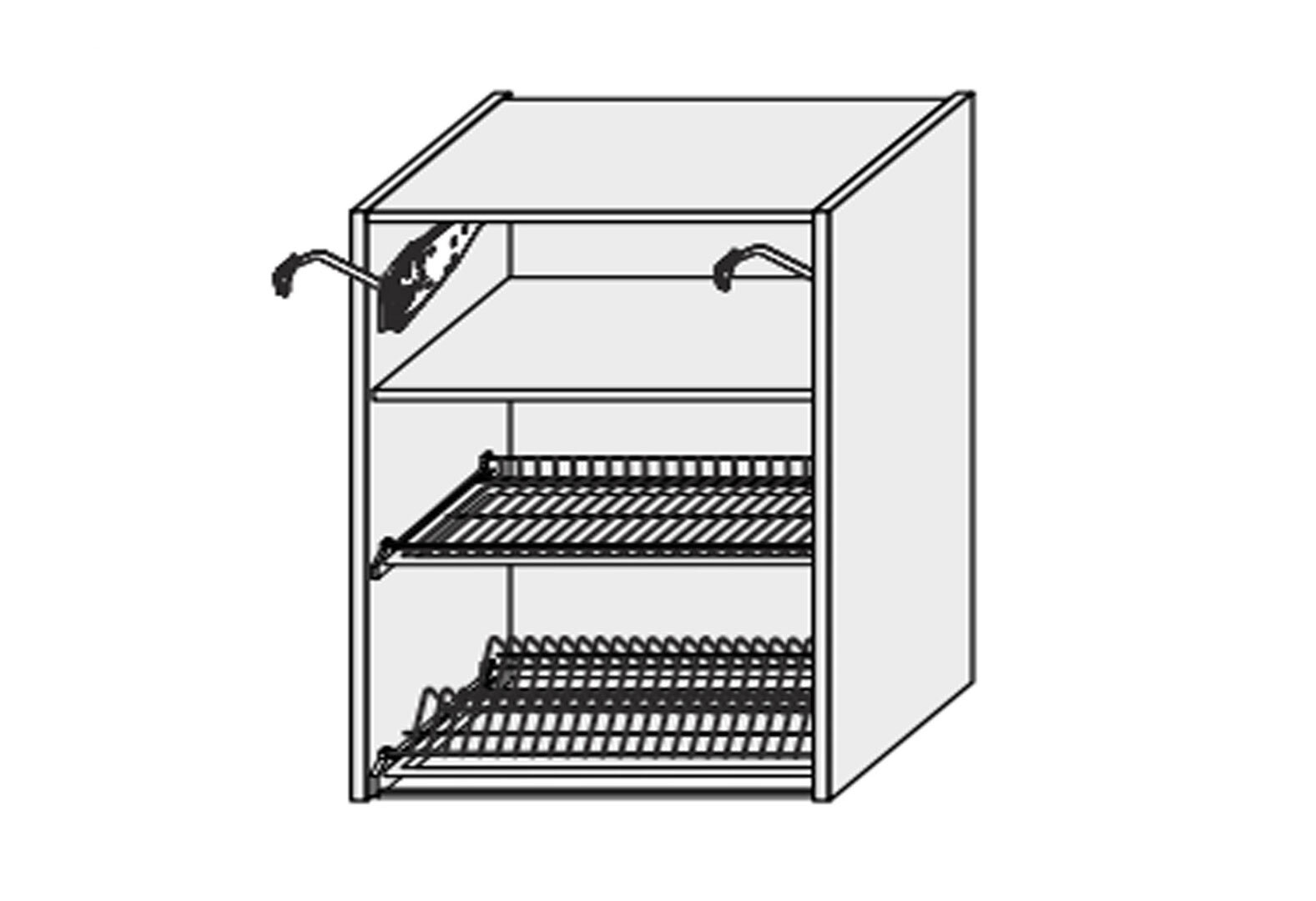 Фото 1 - Корпус 80В 2дв Сушка Aventos Pro Blum+Rejs 900мм MiroMark