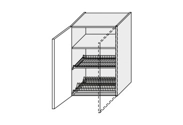 Фото Верх 60ВС/900 1дв сушка левая Миллениум / Millenium МироМарк