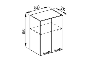 Фото В 60 под вытяжку (h-920) Марта Svit Mebliv