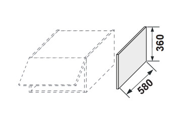 Фото Боковая панель верхняя 360мм антресоль