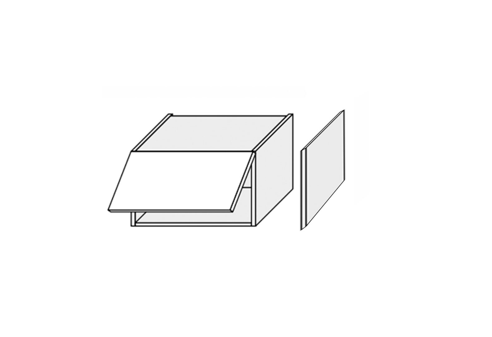 Фото 1 - Боковая панель верхняя 360мм антресоль Лео / Leo МироМарк