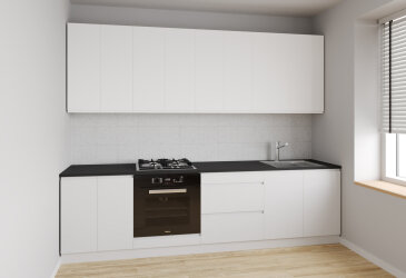 Изображение Кухня Вип Мастер Интерно Люкс / Interno Luxe 260 см, белый мат