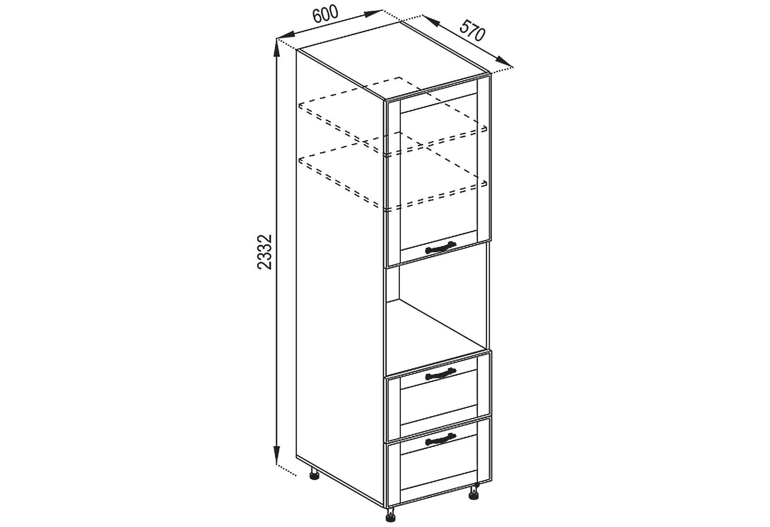 Фото 1 - П 60 ДШ (h-920) Favorit Доминика Svit Mebliv