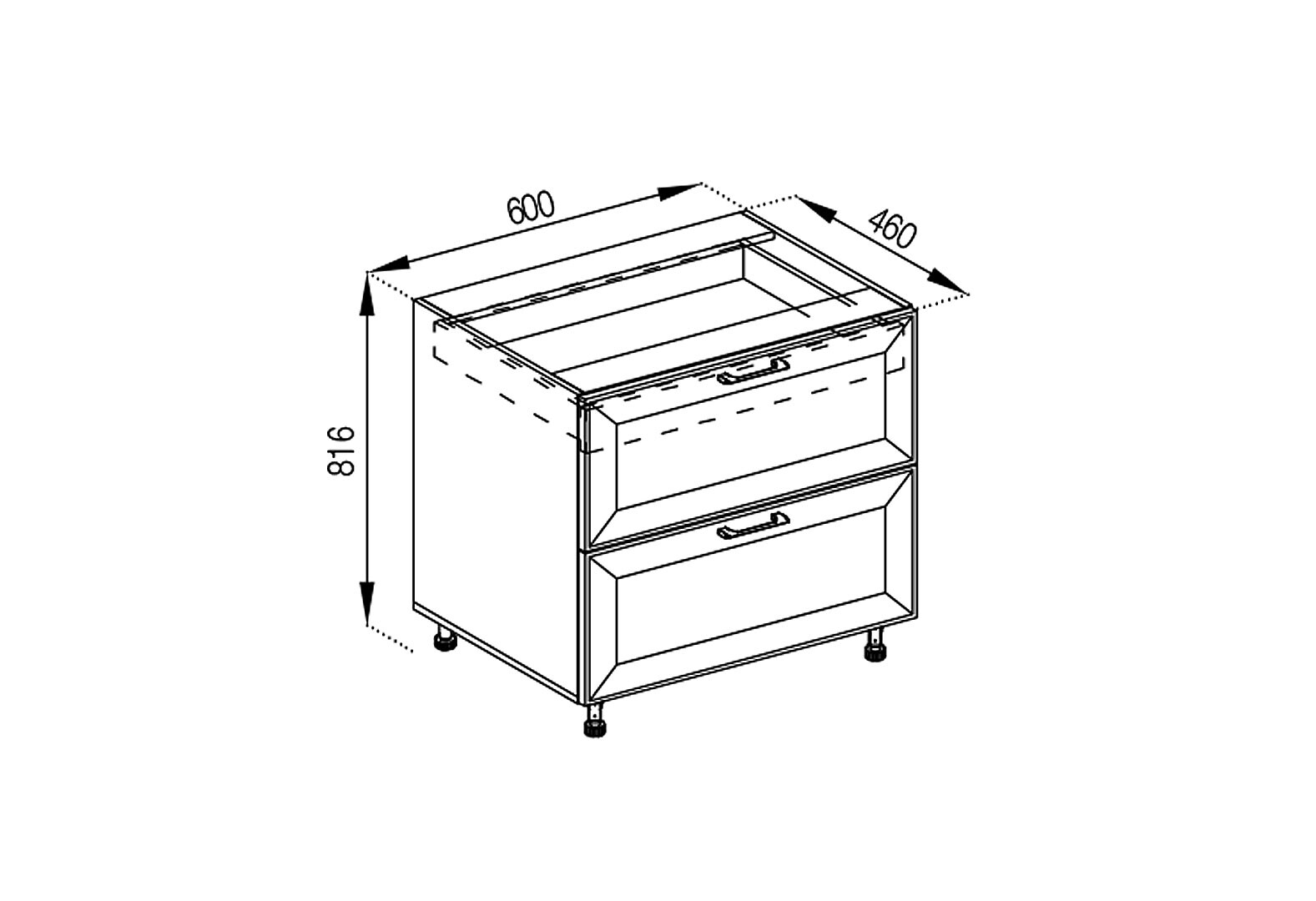 Фото 1 - Н 60 Ш (+ВШ) Favorit Марго Svit Mebliv