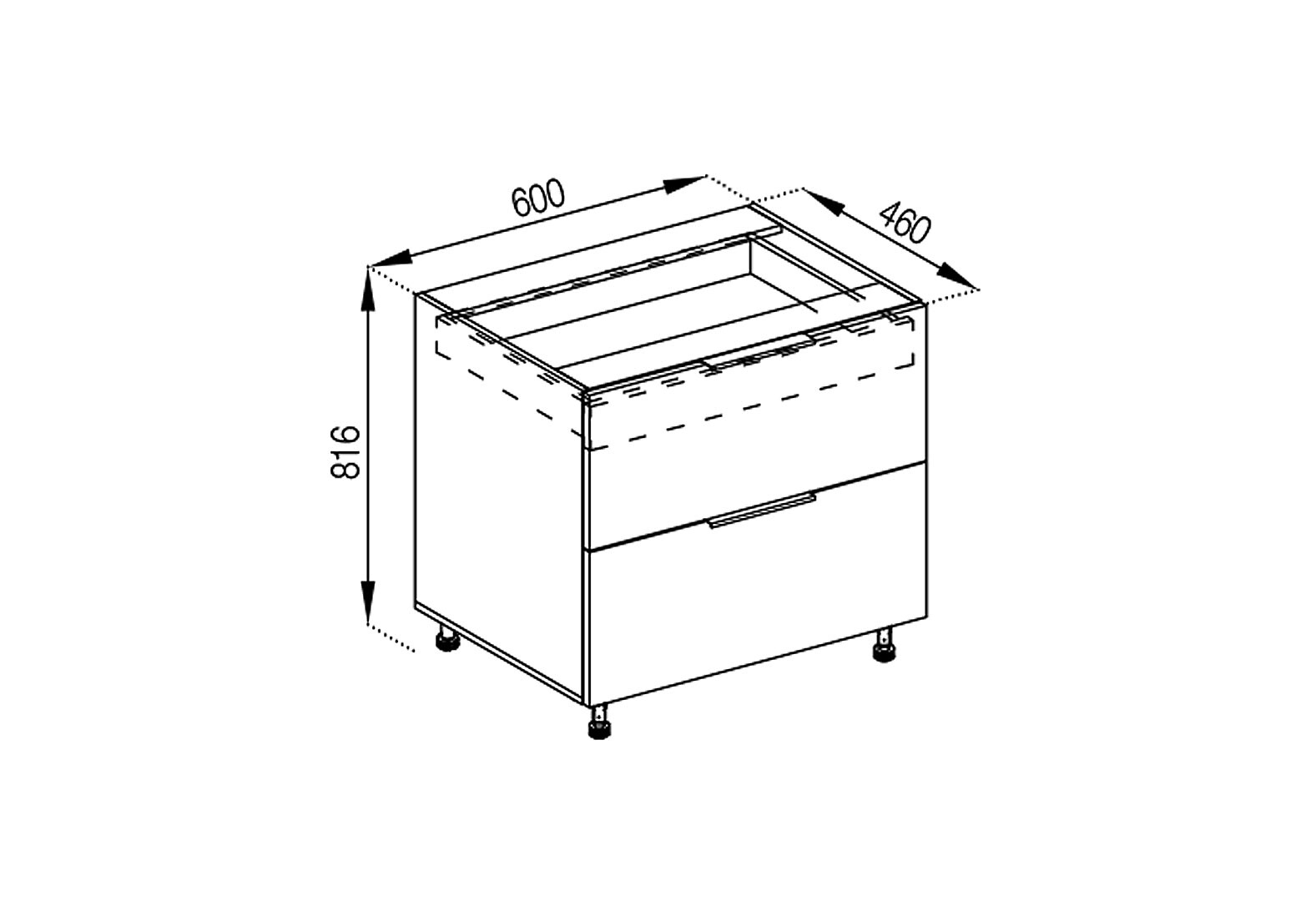 Фото 1 - Н 60 Ш (+ВШ) Favorit Тина Svit Mebliv
