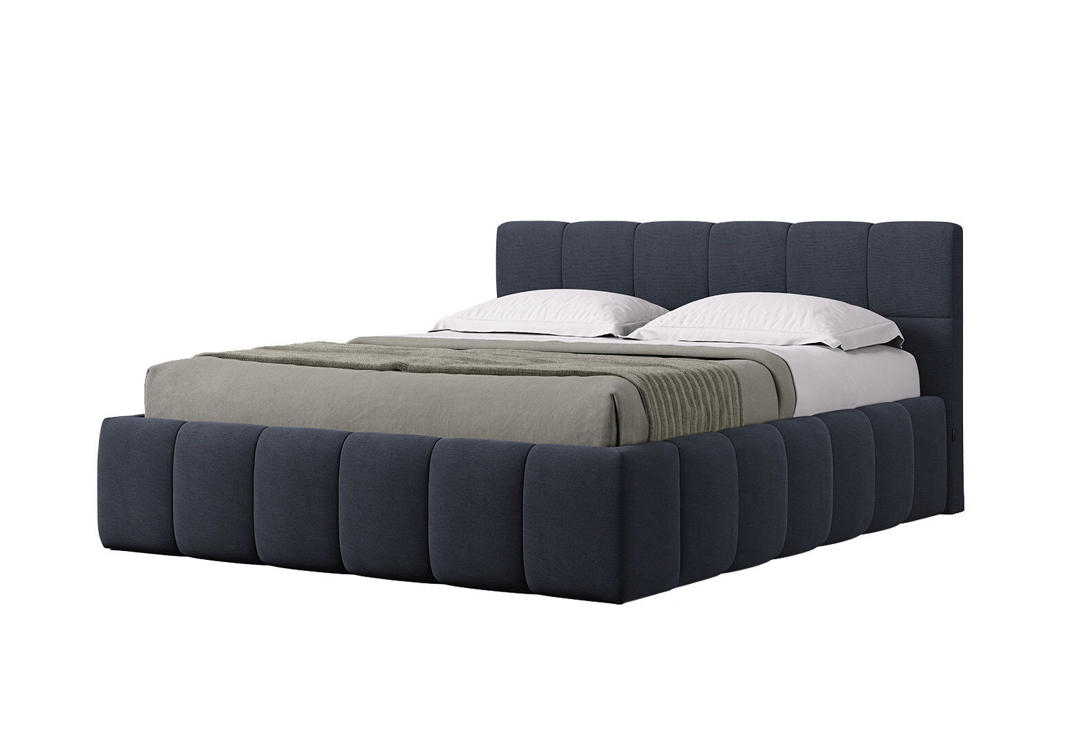 Фото 1 - Кровать-подиум МироМарк Тони 160x200, синяя