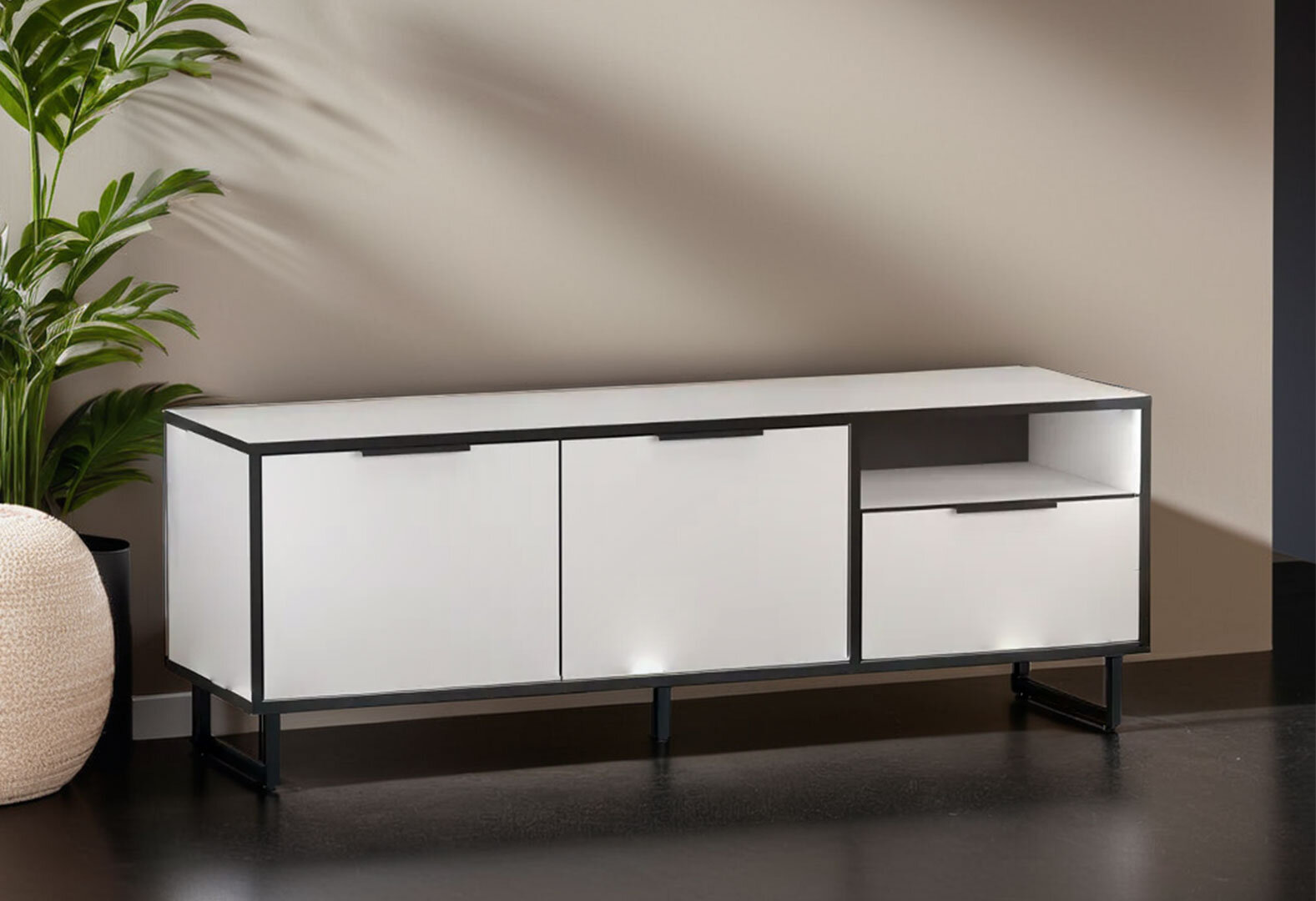 Фото 2 - ТВ тумба Moreli F-0007 Forte / Форте, 140 см белый